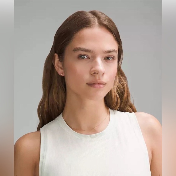 Lululemon•All Aligned Ribbed Midi Dress• Nulu Contour Rib• Bone NEW•NWOT•Size 6 - Picture 3 of 15